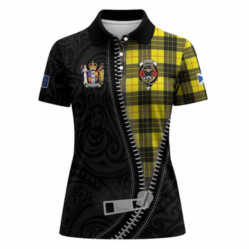 MacLeod (McLeod) Tartan Women Polo Shirt New Zealand Pattern Unique Zipper Stylized