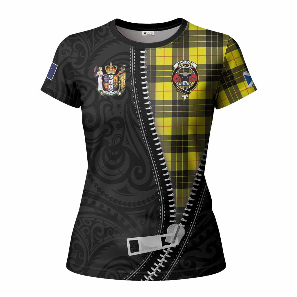 MacLeod (McLeod) Tartan Women T shirt New Zealand Pattern Unique Zipper Stylized