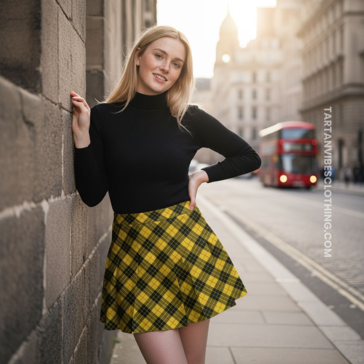 MacLeod (McLeod) Tartan Women's Plated Mini Skirt Cross Style