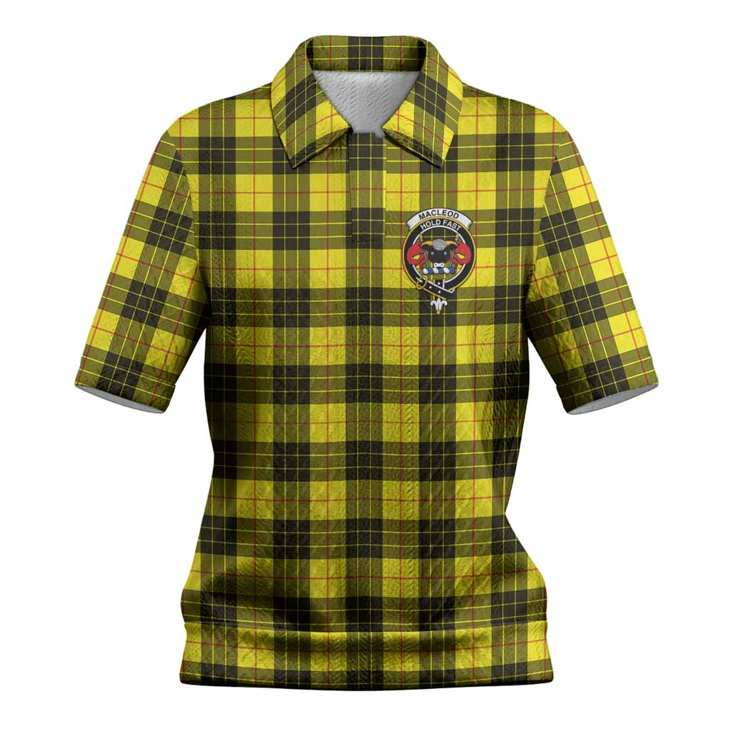 MacLeod (McLeod) Tartan Women’s Polo Sweater Top with Family Crest