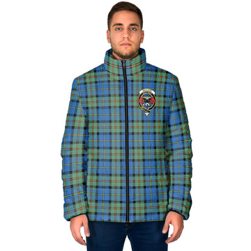 MacLeod of Harris Ancient Tartan Padded Jacket with Family Crest