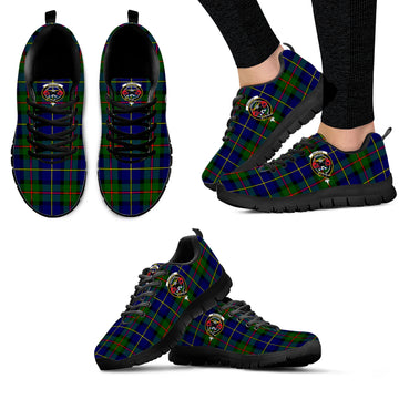 MacLeod of Harris Modern Tartan Sneakers with Family Crest