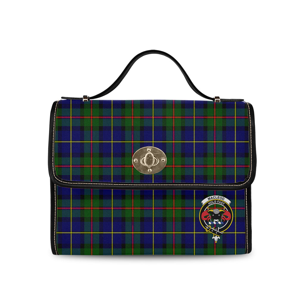 macleod-of-harris-modern-tartan-leather-strap-waterproof-canvas-bag-with-family-crest
