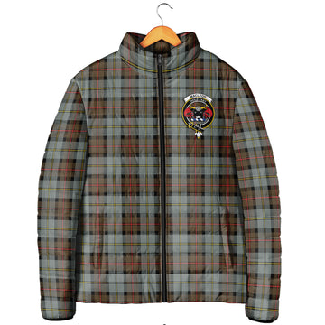 MacLeod of Harris Weathered Tartan Padded Jacket with Family Crest