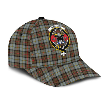 MacLeod of Harris Weathered Tartan Classic Cap with Family Crest