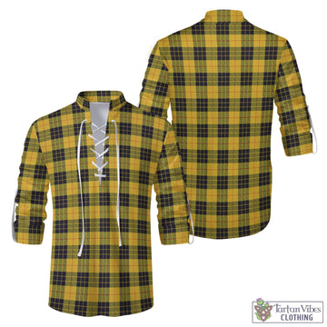 MacLeod of Lewis Ancient Tartan Men's Scottish Traditional Jacobite Ghillie Kilt Shirt