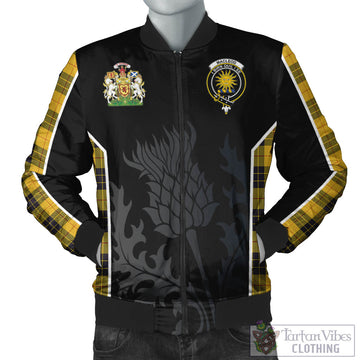 MacLeod of Lewis Ancient Tartan Bomber Jacket with Family Crest and Scottish Thistle Vibes Sport Style