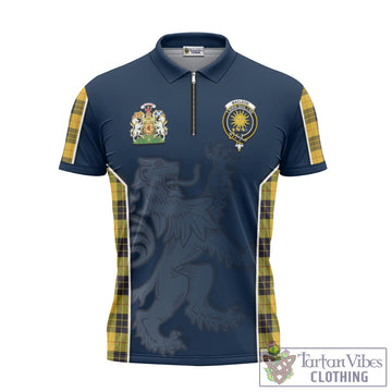 MacLeod of Lewis Ancient Tartan Zipper Polo Shirt with Family Crest and Lion Rampant Vibes Sport Style