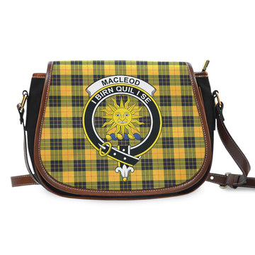 MacLeod of Lewis Ancient Tartan Saddle Bag with Family Crest