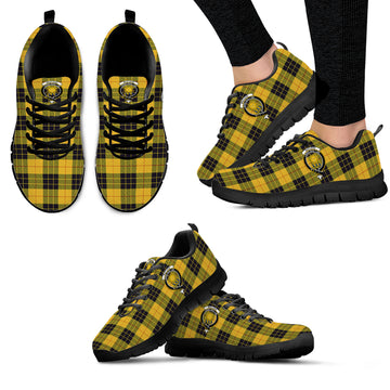 MacLeod of Lewis Ancient Tartan Sneakers with Family Crest