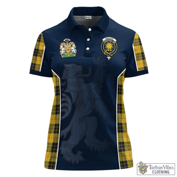 MacLeod of Lewis Ancient Tartan Women's Polo Shirt with Family Crest and Lion Rampant Vibes Sport Style