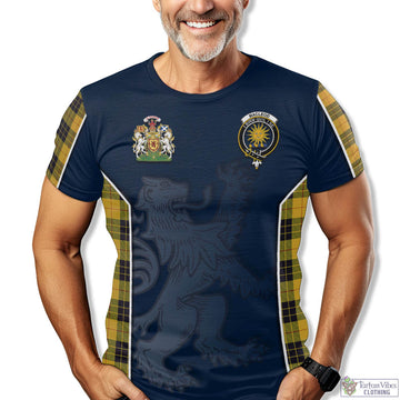 MacLeod of Lewis Ancient Tartan T-Shirt with Family Crest and Lion Rampant Vibes Sport Style
