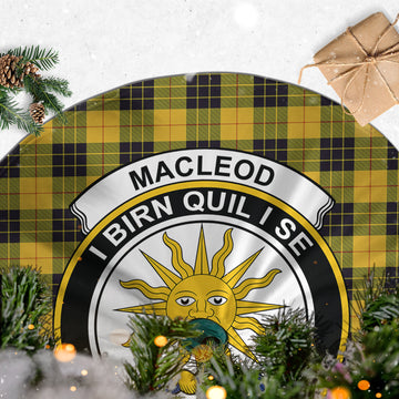 MacLeod of Lewis Ancient Tartan Christmas Tree Skirt with Family Crest
