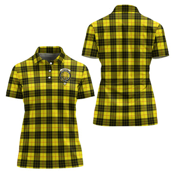 MacLeod of Lewis Modern Tartan Polo Shirt with Family Crest For Women