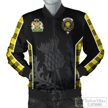 MacLeod of Lewis Modern Tartan Bomber Jacket with Family Crest and Scottish Thistle Vibes Sport Style