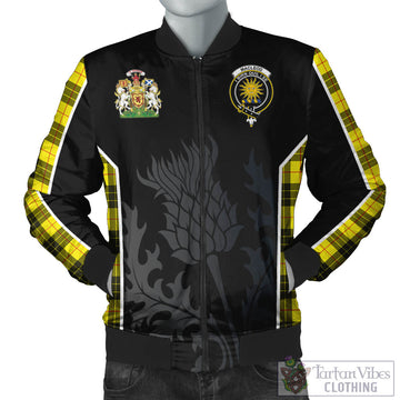 MacLeod (McLeod) Tartan Bomber Jacket with Family Crest and Scottish Thistle Vibes Sport Style