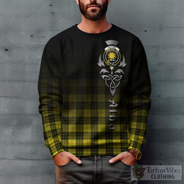 Tartan Vibes Clothing MacLeod of Lewis Modern Tartan Sweatshirt Featuring Alba Gu Brath Family Crest Celtic Inspired
