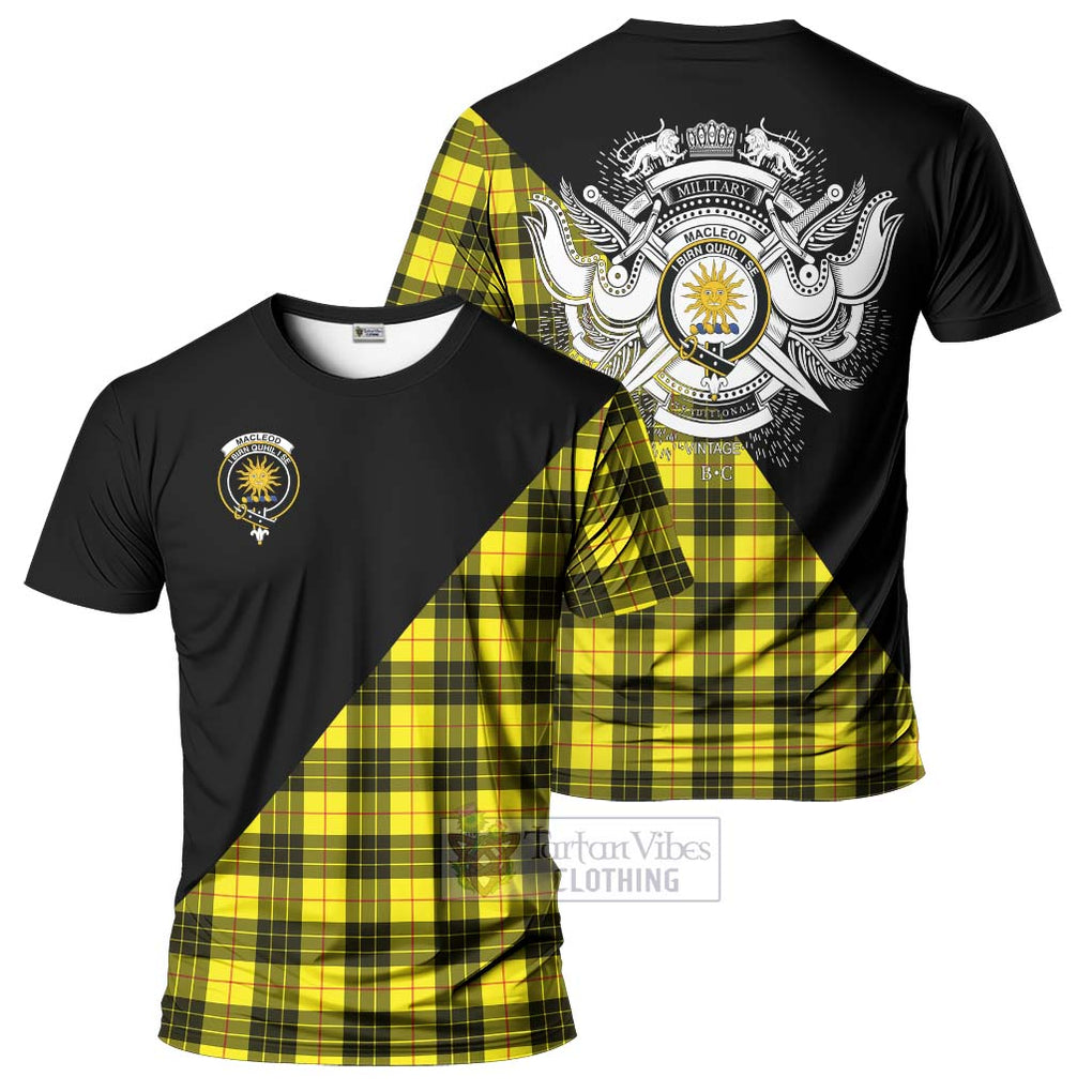 MacLeod (McLeod) Tartan T-Shirt with Family Crest and Military Logo Style Kid's Shirt - Tartanvibesclothing Shop
