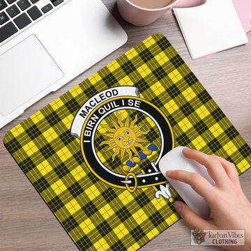 MacLeod of Lewis Modern Tartan Mouse Pad with Family Crest