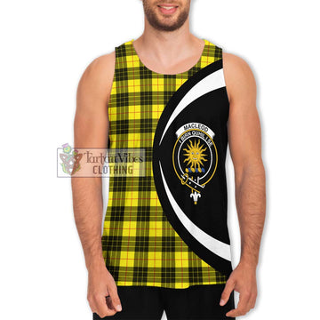MacLeod (McLeod) Tartan Men's Tank Top with Family Crest Circle Style Men - Tartan Vibes Clothing