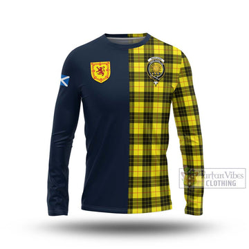 Tartan Vibes Clothing MacLeod of Lewis Modern Tartan Long Sleeve T-Shirt with Scottish Lion Royal Arm Half Style