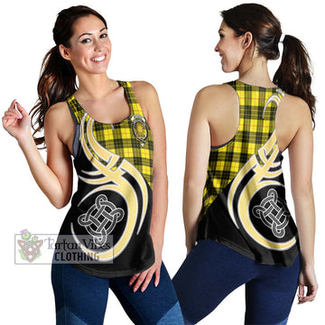 MacLeod (McLeod) Tartan Women's Racerback Tanks with Family Crest and Celtic Symbol Style 4XL - Tartan Vibes Clothing