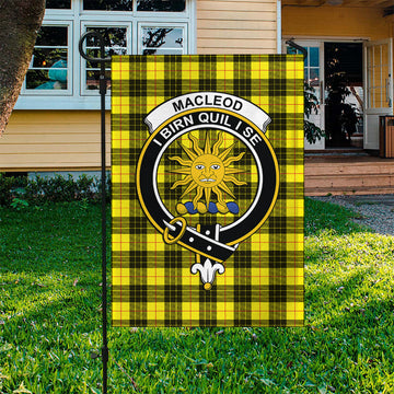 MacLeod (McLeod) Tartan Garden Flag with Family Crest