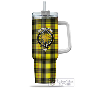 MacLeod (McLeod) Tartan Tumbler with Handle with Family Crest
