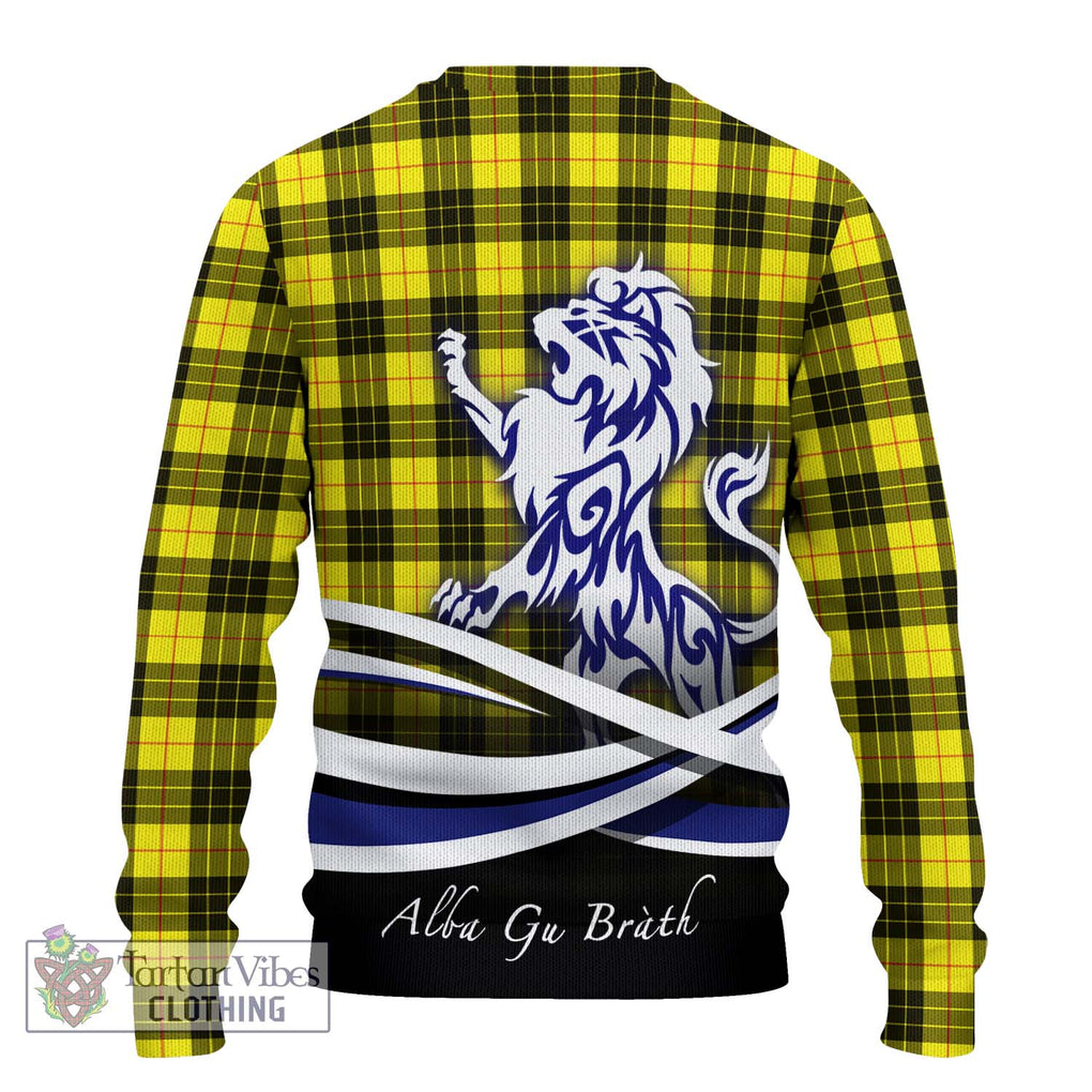 MacLeod (McLeod) Tartan Knitted Sweater with Alba Gu Brath Regal Lion Emblem - Tartanvibesclothing Shop