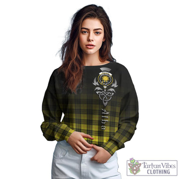 Tartan Vibes Clothing MacLeod of Lewis Modern Tartan Sweatshirt Featuring Alba Gu Brath Family Crest Celtic Inspired