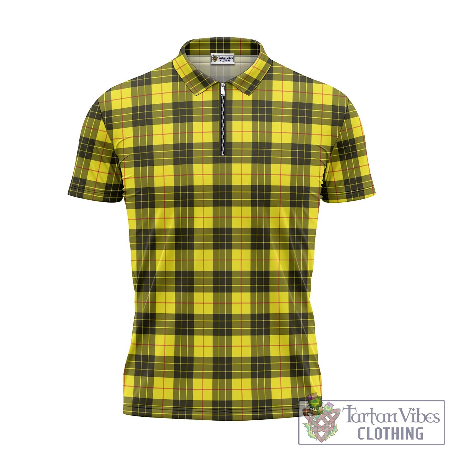Tartan Vibes Clothing MacLeod of Lewis Modern Tartan Zipper Polo Shirt