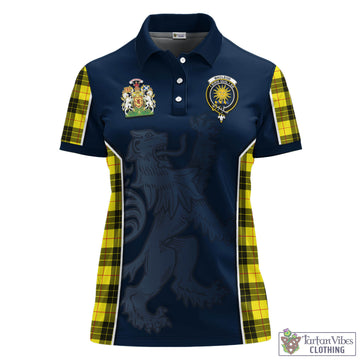 MacLeod of Lewis Modern Tartan Women's Polo Shirt with Family Crest and Lion Rampant Vibes Sport Style