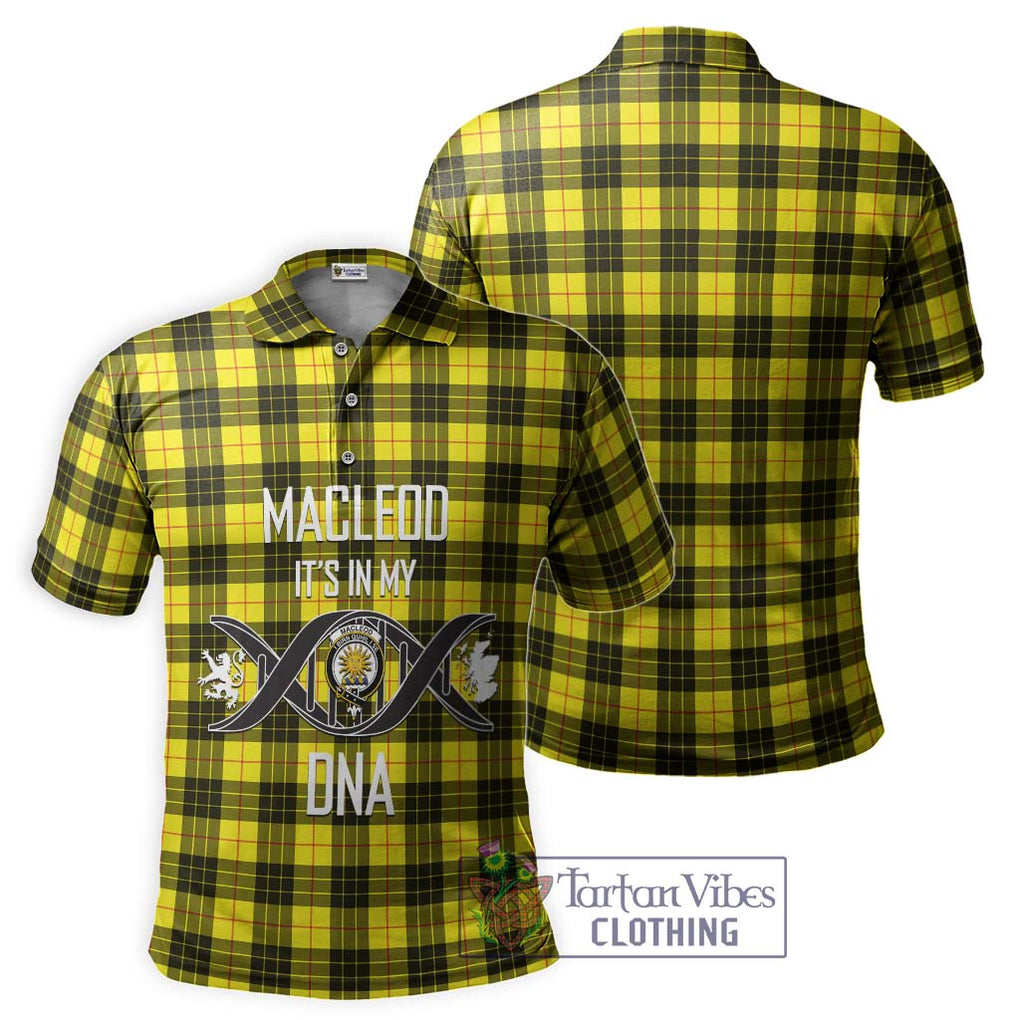 MacLeod (McLeod) Tartan Polo Shirt with Family Crest DNA In Me Style - Tartanvibesclothing Shop