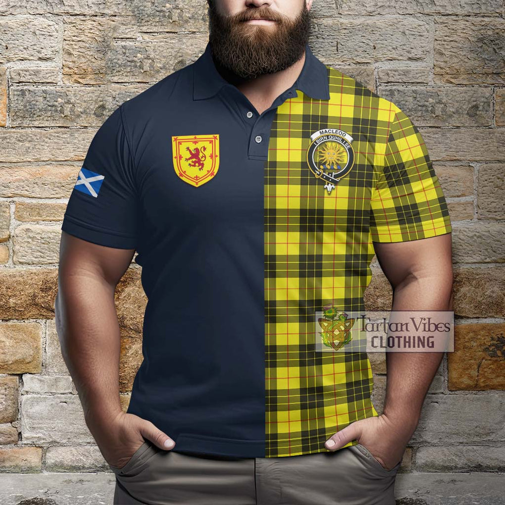 Tartan Vibes Clothing MacLeod of Lewis Modern Tartan Polo Shirt with Scottish Lion Royal Arm Half Style