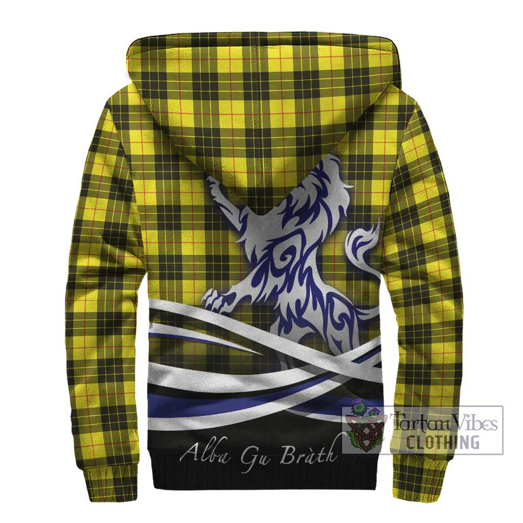 MacLeod (McLeod) Tartan Sherpa Hoodie with Alba Gu Brath Regal Lion Emblem - Tartanvibesclothing Shop