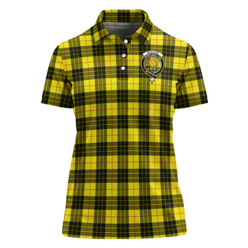 MacLeod of Lewis Modern Tartan Polo Shirt with Family Crest For Women