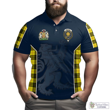MacLeod of Lewis Modern Tartan Men's Polo Shirt with Family Crest and Lion Rampant Vibes Sport Style
