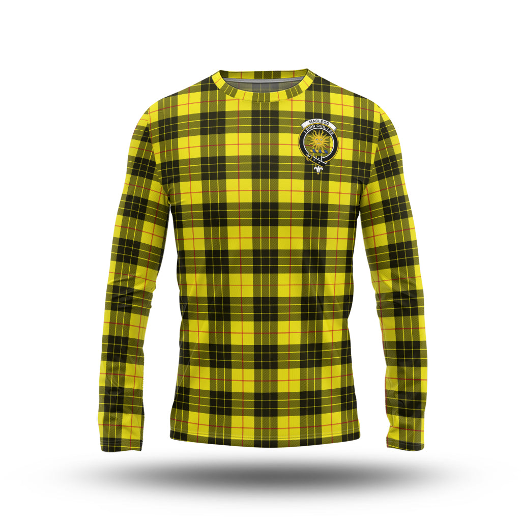 macleod-of-lewis-modern-tartan-long-sleeve-t-shirt-with-family-crest