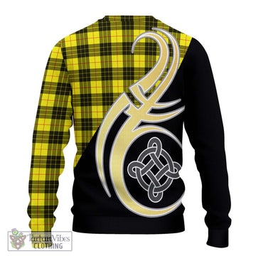MacLeod (McLeod) Tartan Ugly Sweater with Family Crest and Celtic Symbol Style