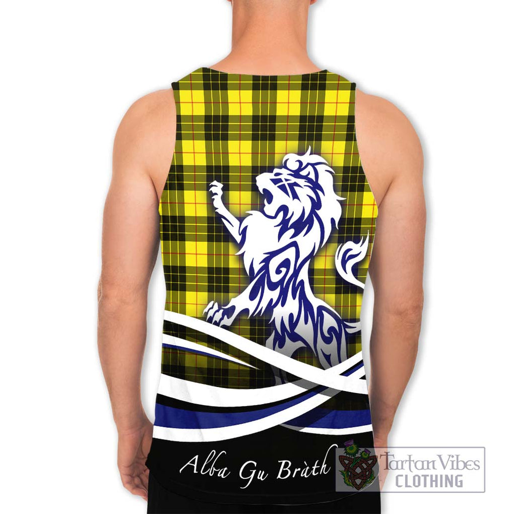 MacLeod (McLeod) Tartan Men's Tank Top with Alba Gu Brath Regal Lion Emblem - Tartanvibesclothing Shop