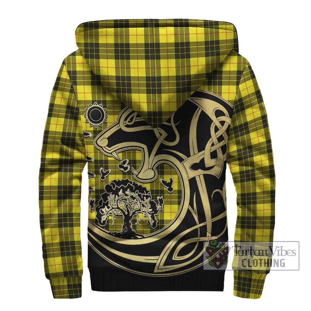 MacLeod (McLeod) Tartan Sherpa Hoodie with Family Crest Celtic Wolf Style - Tartan Vibes Clothing
