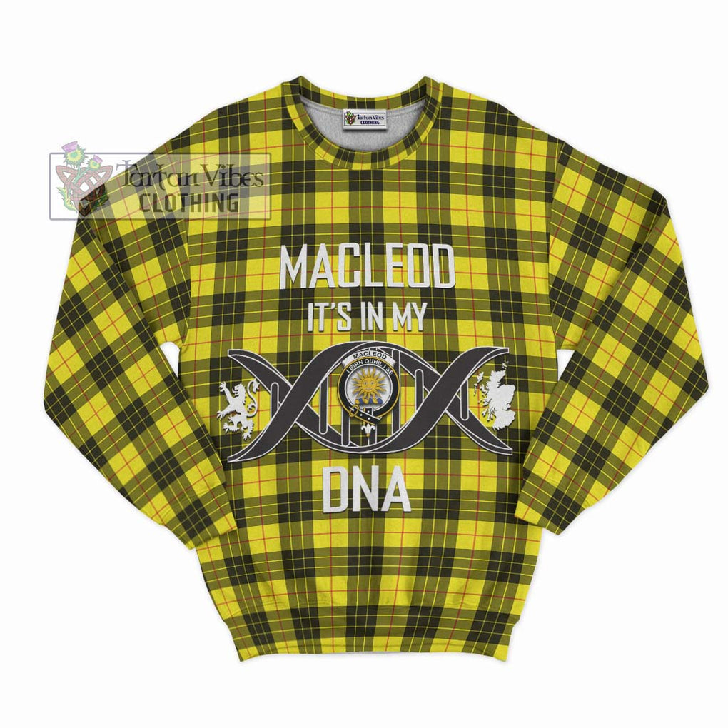 MacLeod (McLeod) Tartan Sweatshirt with Family Crest DNA In Me Style - Tartanvibesclothing Shop