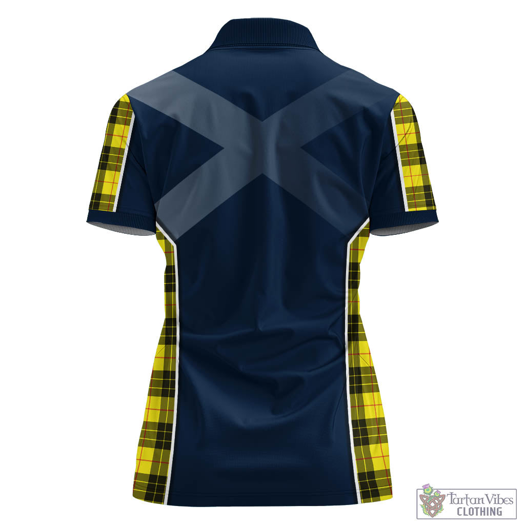 Tartan Vibes Clothing MacLeod of Lewis Modern Tartan Women's Polo Shirt with Family Crest and Lion Rampant Vibes Sport Style