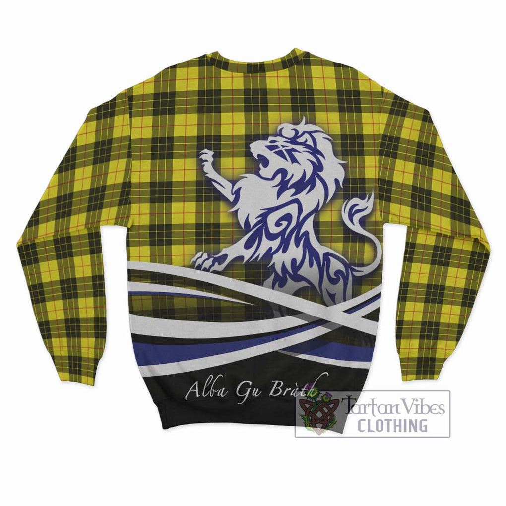MacLeod (McLeod) Tartan Sweatshirt with Alba Gu Brath Regal Lion Emblem - Tartanvibesclothing Shop