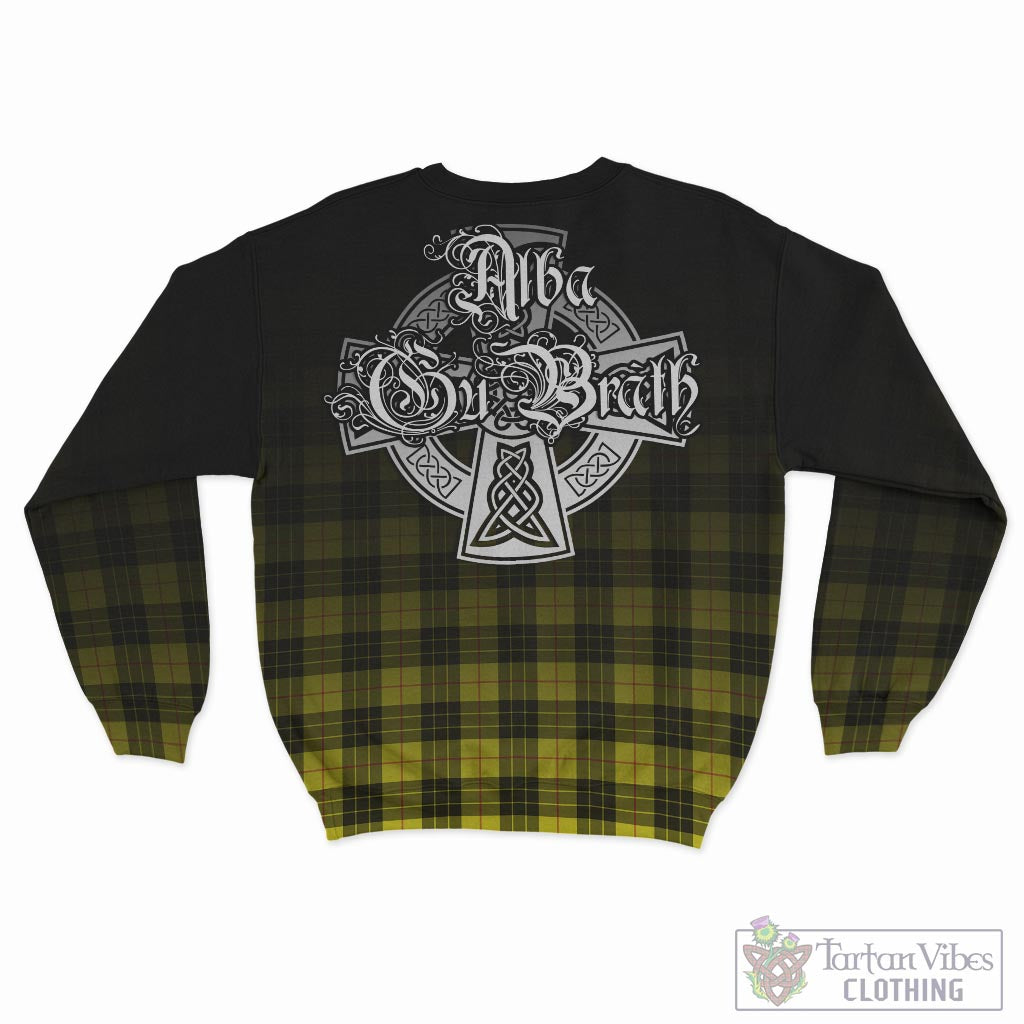 Tartan Vibes Clothing MacLeod of Lewis Modern Tartan Sweatshirt Featuring Alba Gu Brath Family Crest Celtic Inspired