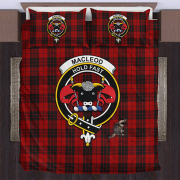 MacLeod of Raasay Highland Tartan Bedding Set with Family Crest