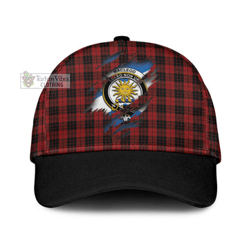 MacLeod of Raasay Highland Tartan Classic Cap with Family Crest In Me Style