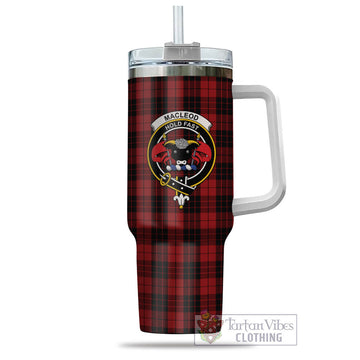 MacLeod of Raasay Highland Tartan and Family Crest Tumbler with Handle