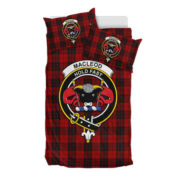 MacLeod of Raasay Highland Tartan Bedding Set with Family Crest