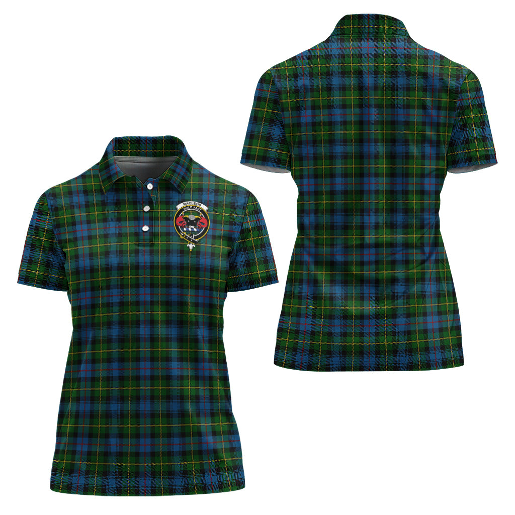 macleod-of-skye-tartan-polo-shirt-with-family-crest-for-women